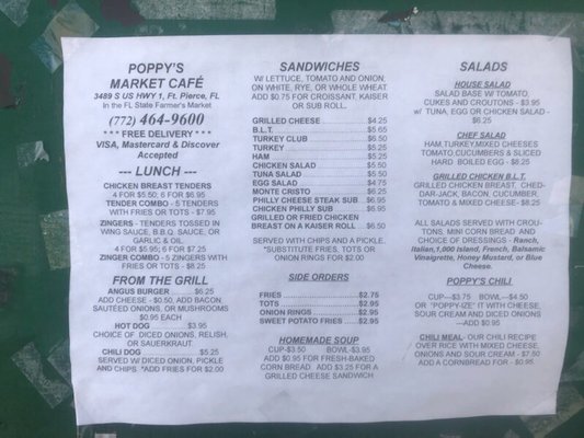 Menu photo 3 Poppy's Market Cafe Fort Pierce, FL Menu photo 3 Poppy's Market Cafe Fort Pierce, FL