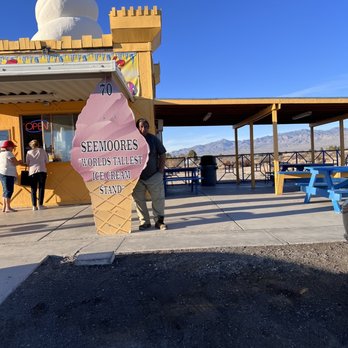 Seemoore's Ice Cream - a man standing in front of an ice cream shop - Ice Cream & Frozen Yogurt Near Me - Pahrump, Nevada Seemoore's Ice Cream - a man standing in front of an ice cream shop - Ice Cream & Frozen Yogurt Near Me - Pahrump, Nevada