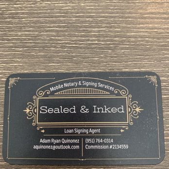 Sealed And Inked Notary - Call, email or text! I'll respond quickly. - Notaries Near Me Sealed And Inked Notary - Call, email or text! I'll respond quickly. - Notaries Near Me