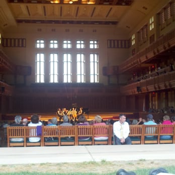 Tanglewood - Ozawa Hall, from the front of the lawn - Music Venues Near Me - Lenox, Massachusetts