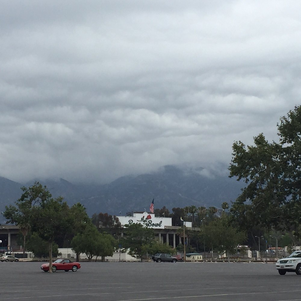 Rose Bowl Loop Track - Clouds are welcomed when running around the Rose Bowl - Parks Near Me - Pasadena, California