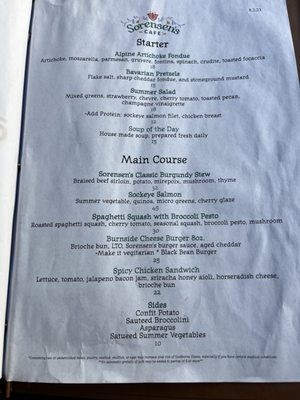 Menu photo 5 Sorensen's Country Cafe Markleeville, CA Menu photo 5 Sorensen's Country Cafe Markleeville, CA