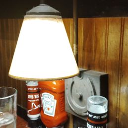 Dust on the lamp and lamp shade Dust on the lamp and lamp shade