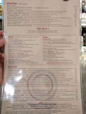Menu photo 8 North Italia Scottsdale, AZ