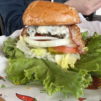 Big Sky Burger - 11. Bacon blue cheese burger - Burgers Near Me - Lakewood, Colorado Big Sky Burger - 11. Bacon blue cheese burger - Burgers Near Me - Lakewood, Colorado