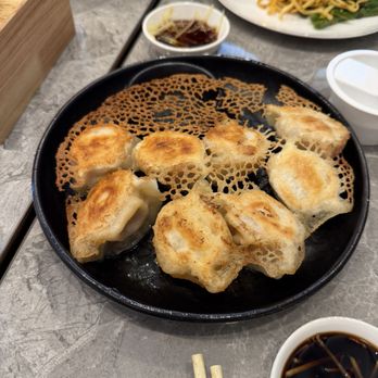 Yum Long - Pan-Fried Pork & Napa Cabbage Dumpling(8) - Chinese Near Me - Monterey Park, California Yum Long - Pan-Fried Pork & Napa Cabbage Dumpling(8) - Chinese Near Me - Monterey Park, California