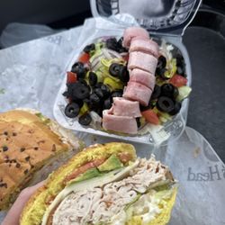 Daisy Deli - Cali club and small antipasto salad