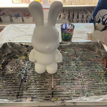 Tutugether - large bunny on tray ready to be painted - Embroidery & Crochet Near Me - Providence, Rhode Island