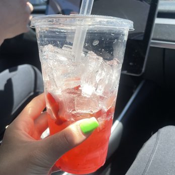 Spectra Coffee - Ice with some Strawberry Senstation Tea - Coffee & Tea Near Me - San Jose, California