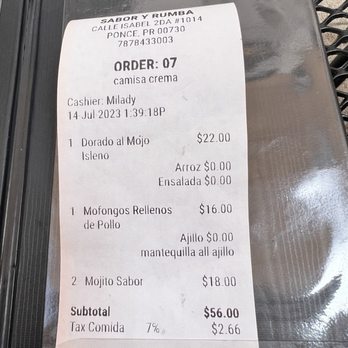 Sabor y Rumba - Bill - Puerto Rican Near Me - Ponce, Puerto Rico