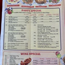 Chop Stix - Menu as of June 2024