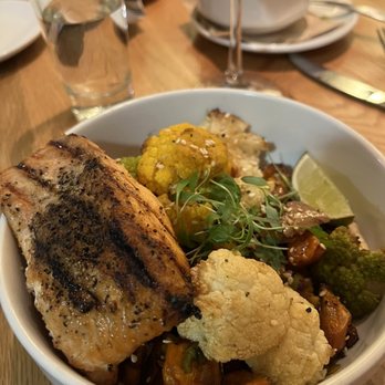 SŌW Plated - Cauliflower with salmon- YUM!!!!!!!!!! - New American Near Me - Upper Arlington, Ohio SŌW Plated - Cauliflower with salmon- YUM!!!!!!!!!! - New American Near Me - Upper Arlington, Ohio