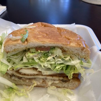 Crazy Tortas - Cross section: Chicken Milanesa Torta. - Mexican Near Me - Lisle, Illinois