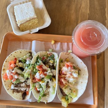 Latin Fresh - Fish, pulled beef, and stewed beef tacos - Latin American Near Me - Norcross, Georgia
