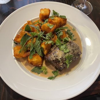 The Spoon Trade - Steak au poivre with peppercorn sauce - New American Near Me - Grover Beach, California The Spoon Trade - Steak au poivre with peppercorn sauce - New American Near Me - Grover Beach, California