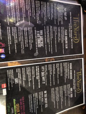 Menu photo 3 The Yard Haledon Haledon, NJ Menu photo 3 The Yard Haledon Haledon, NJ