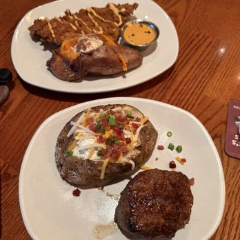 Outback Steakhouse - Both our plates - Steakhouses Near Me - Bakersfield, California