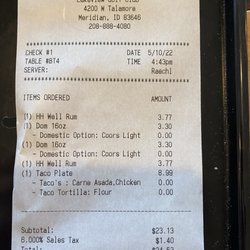 Lakeview Golf Club - I would say cheap drinks overall.