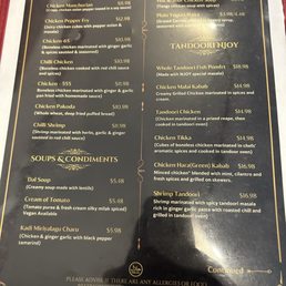 Menu Menu