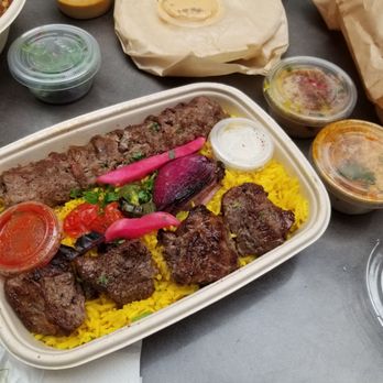 Mazra - Lamb and kofta kebab - Mediterranean Near Me - San Bruno, California Mazra - Lamb and kofta kebab - Mediterranean Near Me - San Bruno, California