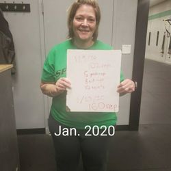 CrossFit MetroEast - My very first CFME picture taken by Coach Rob....just getting started.