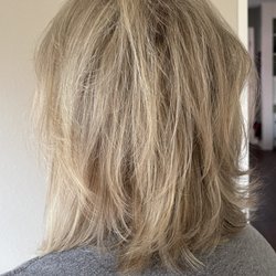 Hair Naturally - Fresh highlights and layered cut.