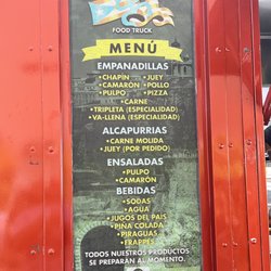 La Bandera Food Truck - Menu