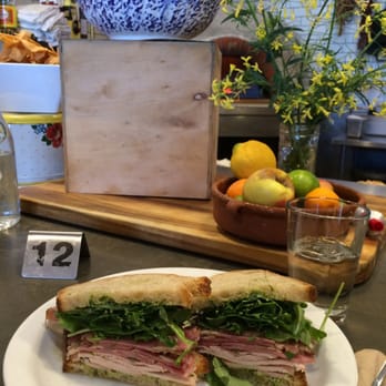 Industrial Eats - Smoked Turkey & Basil Mayo with tons of fresh arugula on Cracked wheat sourdough (I think). So good! - Pizza Near Me - Buellton, California