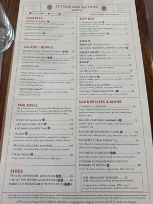 Menu photo 1 LT Steak & Seafood Miami Beach, FL