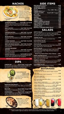 Menu photo 7  Los Toreros Mexican Grill Prattville, AL
