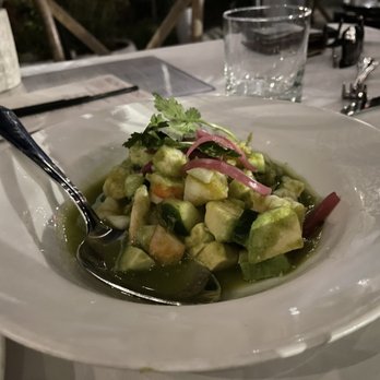 Las Brisas - White Shrimp & Crab Ceviche - didn't taste any crab - Mexican Near Me - Laguna Beach, California