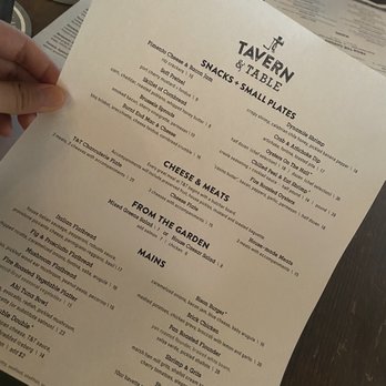 Tavern & Table - Dinner menu - New American Near Me - Mt. Pleasant, South Carolina Tavern & Table - Dinner menu - New American Near Me - Mt. Pleasant, South Carolina