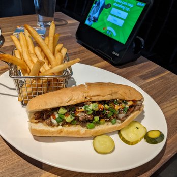 Yard House - Korean bbq cheese steak sandwich - New American Near Me - San Jose, California Yard House - Korean bbq cheese steak sandwich - New American Near Me - San Jose, California