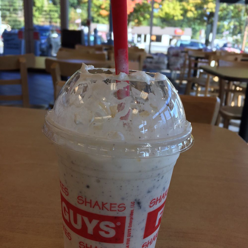 Five Guys - Caramel Oreo milkshake/ I tried not to but oh so good - Burgers Near Me - Poughkeepsie, New York Five Guys - Caramel Oreo milkshake/ I tried not to but oh so good - Burgers Near Me - Poughkeepsie, New York