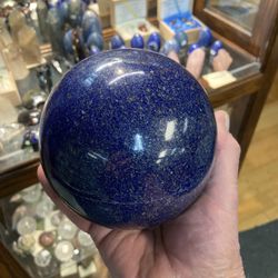 Nevada Mineral & Book Company - Lapis lazuli sphere. #lapis #lapis lazuli #spheres #rockshop