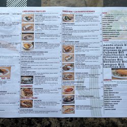 Cactus grill - Menu