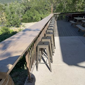 Pizza Factory - Rail Seating with River View - Pizza Near Me - Lotus, California Pizza Factory - Rail Seating with River View - Pizza Near Me - Lotus, California