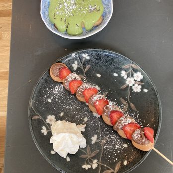 Mr. R - Both dessert options: "Takoyaki" and Matcha-Misu - Asian Fusion Near Me - Newport, Rhode Island