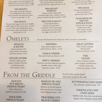 The Cottage - Breakfast menu - American Near Me - Traverse City, Michigan The Cottage - Breakfast menu - American Near Me - Traverse City, Michigan