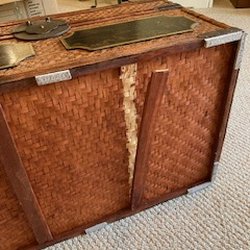 Chest with damage to bottom.