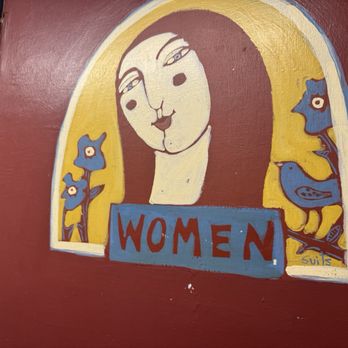 Blue Highway Pizza - Outdoor restroom door - Pizza Near Me - Micanopy, Florida Blue Highway Pizza - Outdoor restroom door - Pizza Near Me - Micanopy, Florida