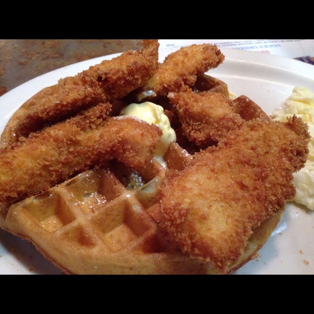 Huckleberry's - Chicken and Belgian waffle. YUM! - Breakfast & Brunch Near Me - Fairfield, California Huckleberry's - Chicken and Belgian waffle. YUM! - Breakfast & Brunch Near Me - Fairfield, California