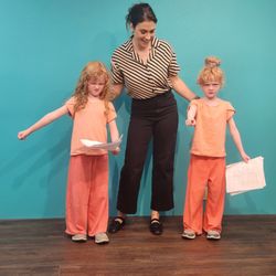 The Christiansen Acting Academy - Tess Christiansen, our lead instructor, coaches twins in our Next Generation class on Saturdays.