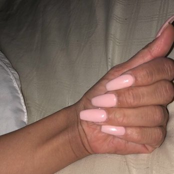 Quality Nails & Spa - Papaya whip ! Coffin shape - Nail Salons Near Me - Long Beach, California