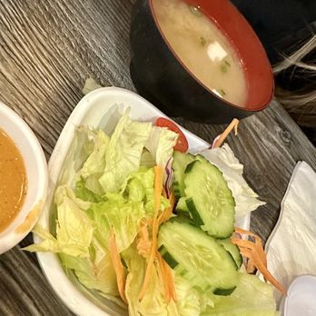 I Luv Sushi - Miso Soup & Salad - Sushi Bars Near Me - Lakewood, California