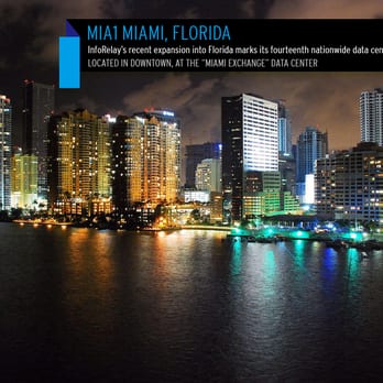 InfoRelay - InfoRelay's most recent expansion - into the Miami Exchange Data center in Southern Florida. - IT Services & Computer Repair Near Me - Herndon, Virginia