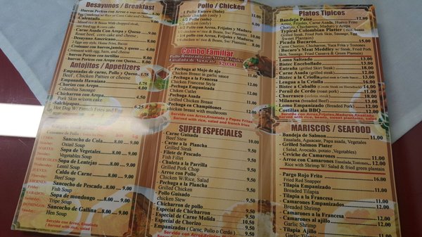 Menu photo 3 Los Bucaros Jamaica, NY