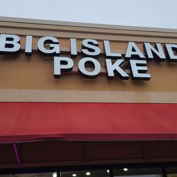 Big Island Poke - Front door sign - Hawaiian Near Me - Minneapolis, Minnesota