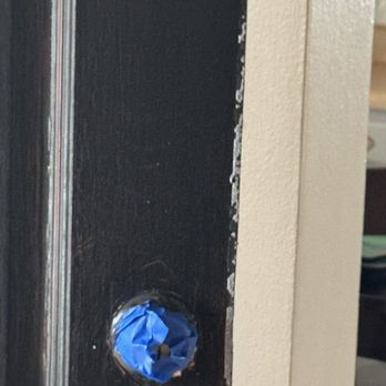Rushing Handyman Service - Poorly Painted Door - Handyman Near Me - Grafton, West Virginia