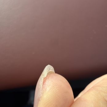 Little Paris Nails and Spa studio - Repaired nail with ledge left behind it - Nail Salons Near Me - Burbank, California